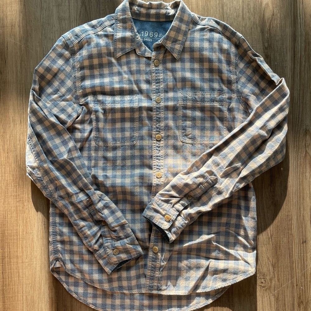 Men’s Plaid Button Down Shirt